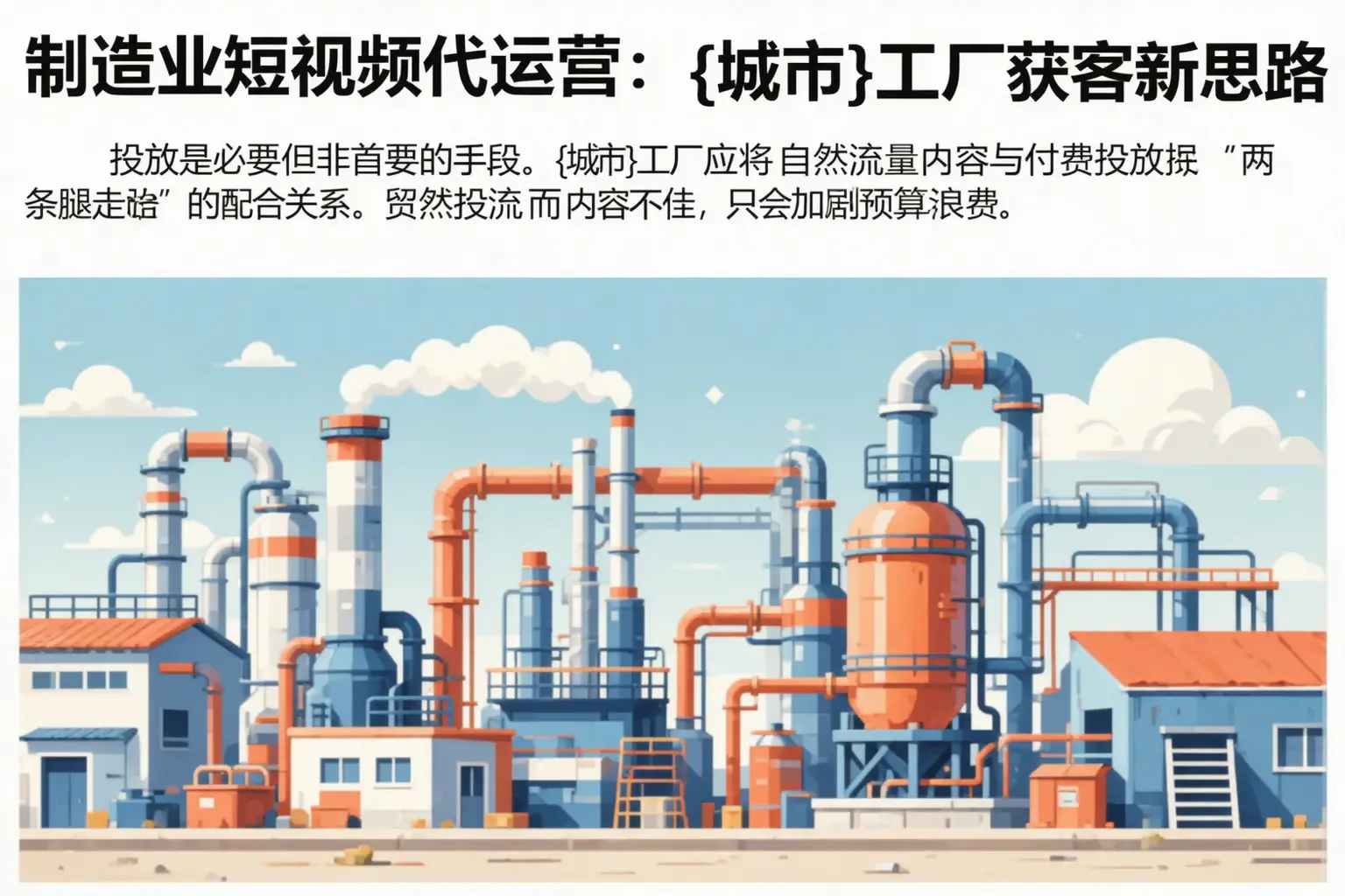 制造业短视频代运营:合作工厂获客新思路